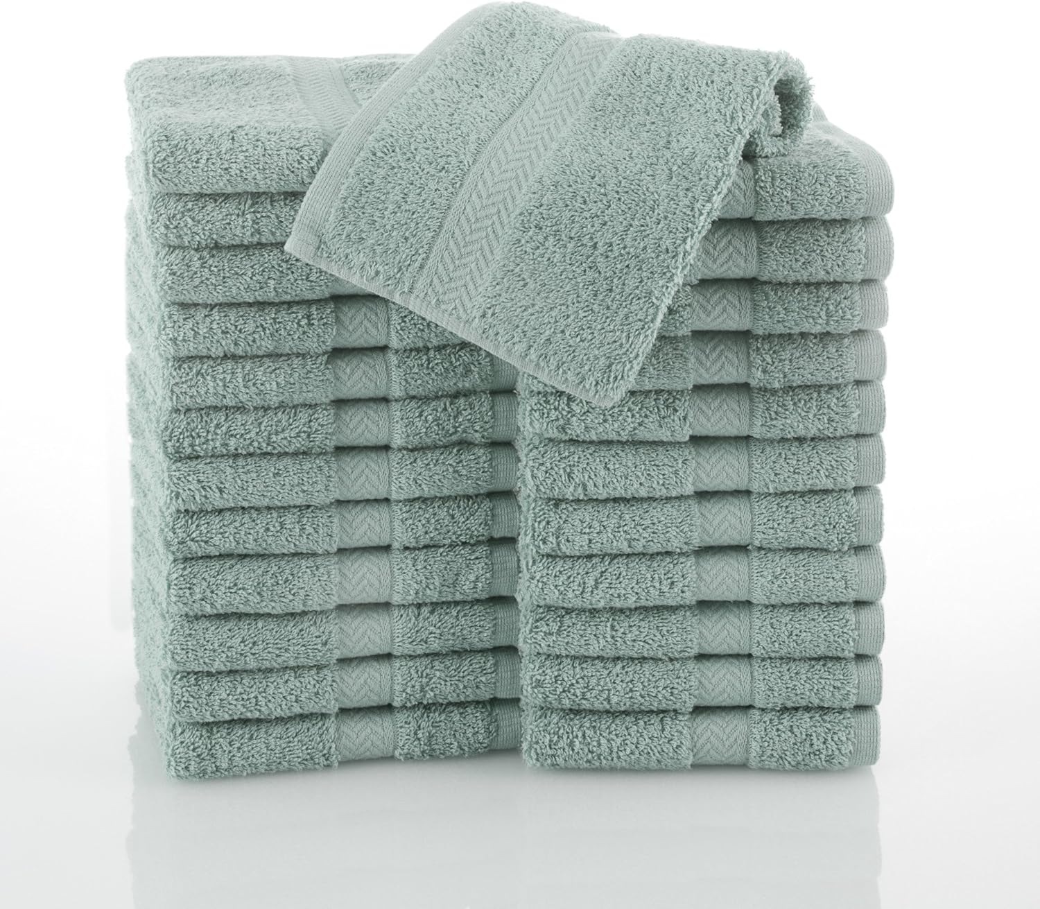 COMMERCIAL 24 PIECE WASH CLOTH TOWEL SET BY MARTEX 24