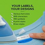 Dymo LetraTag LT-100H Label Maker Starter Kit de la machine d'étiquette portable avec papier & Ruban d'étiquette en plastique transparent , idéal pour bureau ou maison
