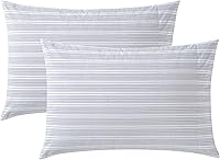 Vista 7 de Nautica - Juego de fundas de almohada estándar, ropa de cama de percal de algodón, decoración casual para el hogar (blanco sólido, 2 piezas)
