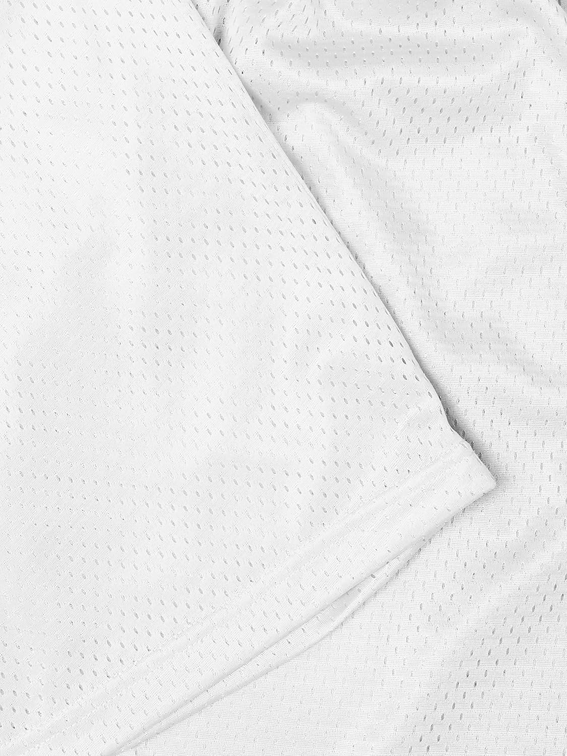 Ma Croix Mens Basic Mesh Shorts with Pockets Basketball Gym Workout Plain Uniform PE Shorts