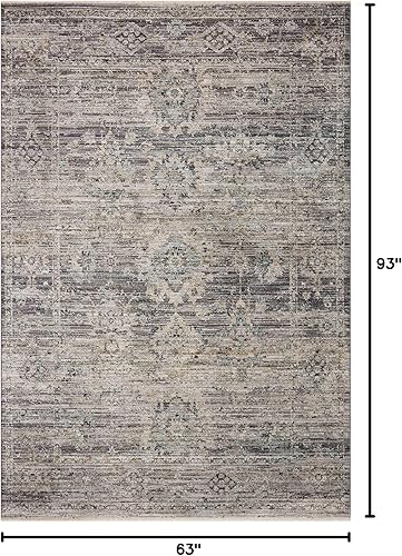 Miniatura 157 de Loloi Jean Stoffer Katherine Collection KES-02 Ocean/Coral 2'-7'' x 10'-0'', .25" Pile Height, Runner Rug