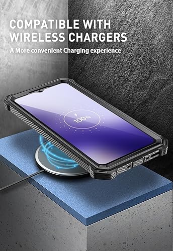 Miniatura 7 de i-Blason Armorbox - Funda diseñada para Samsung Galaxy S23 FE con soporte y clip para cinturón, carcasa resistente de cuerpo completo con protector