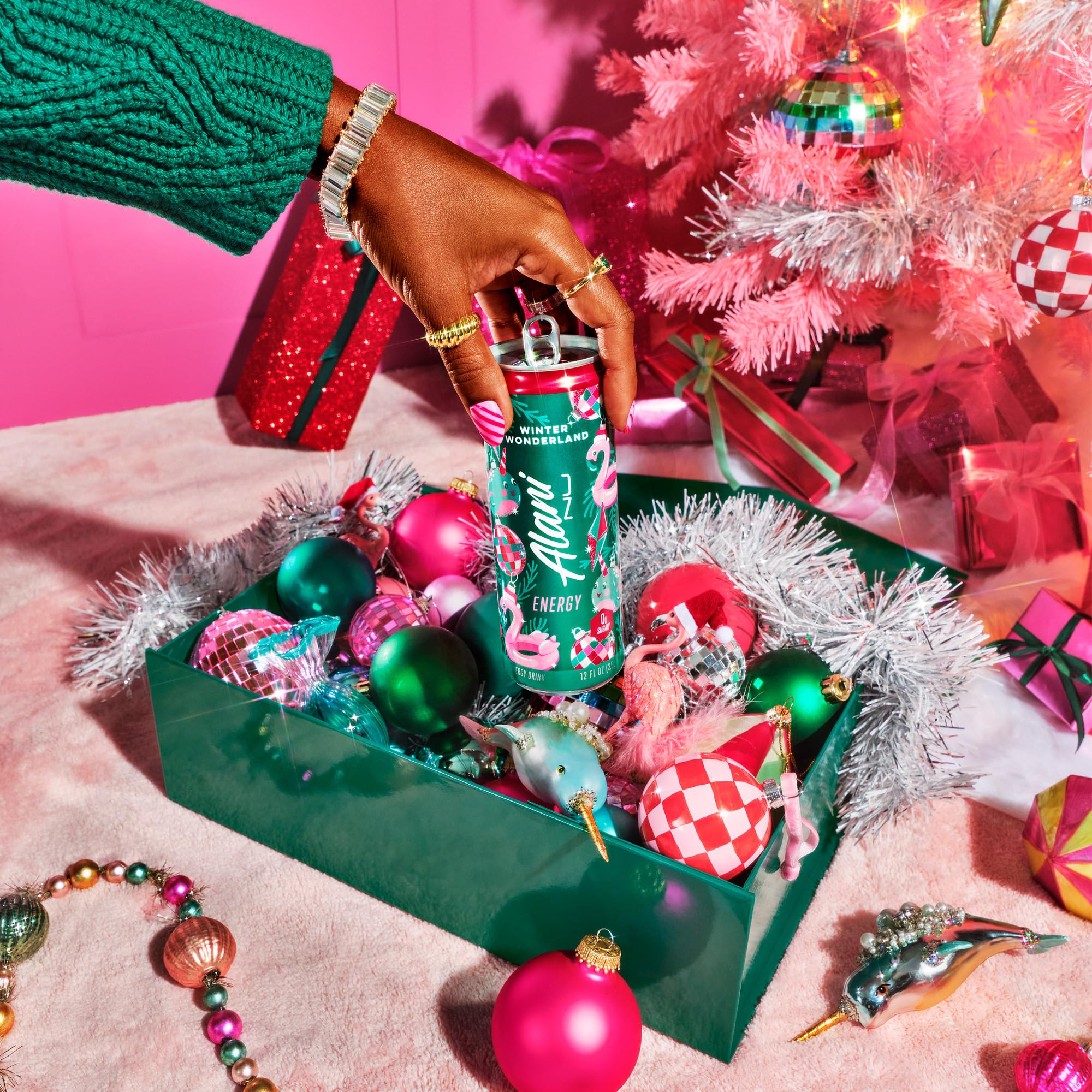 Alani Nu DREAM FLOAT, Sugar Free, Low Calorie Energy Drinks, 200mg Caffeine, Biotin, B Vitamins, Zero Sugar, 10 Calories, 12 Fl Oz Cans, 24 Pack