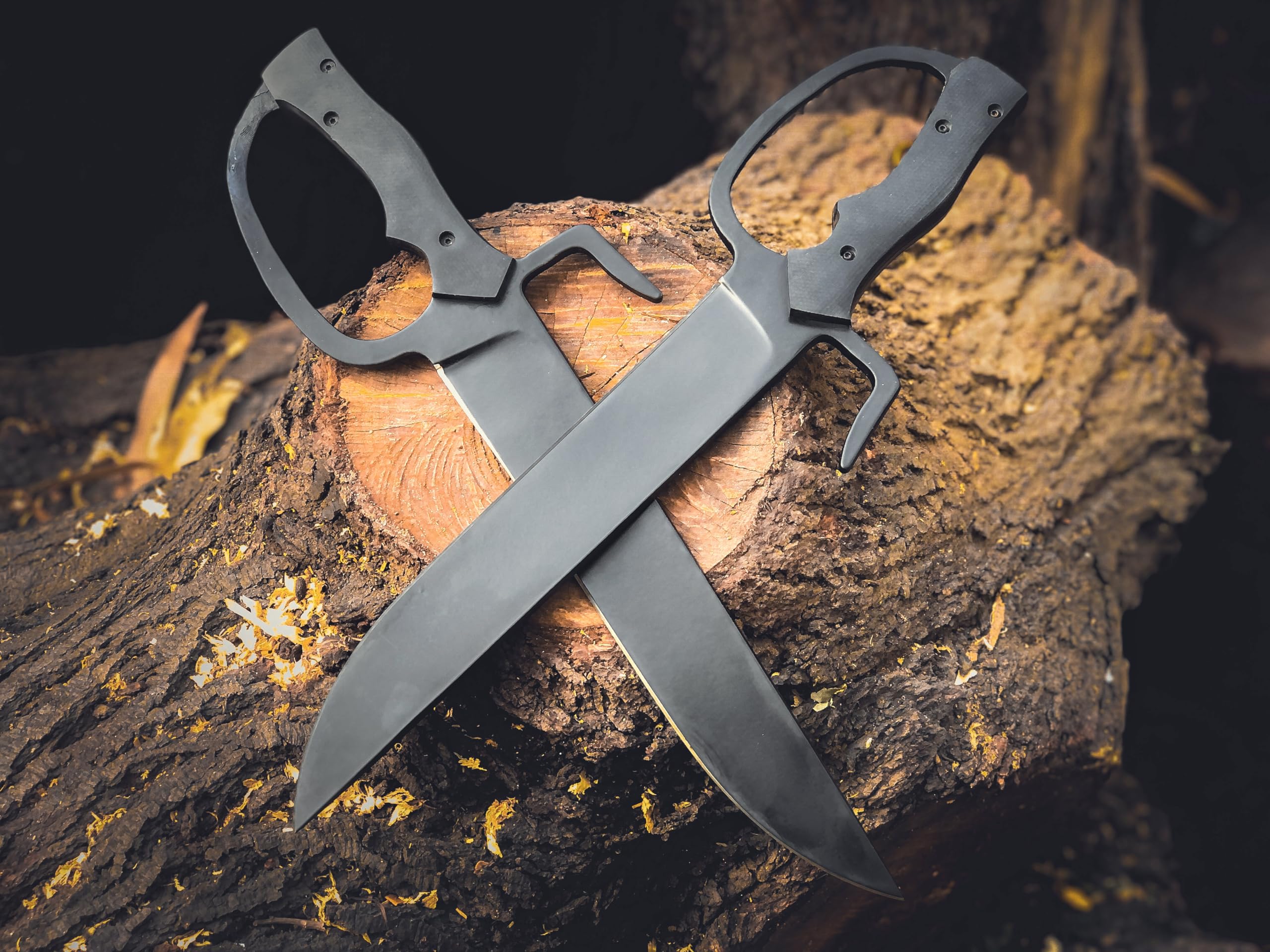 16 Inches Length | Butterfly Swords | Wing Chun Swords | 9260 Carbon Steel | G10 Handle | Display Swords | Collectible Swords | Gift.