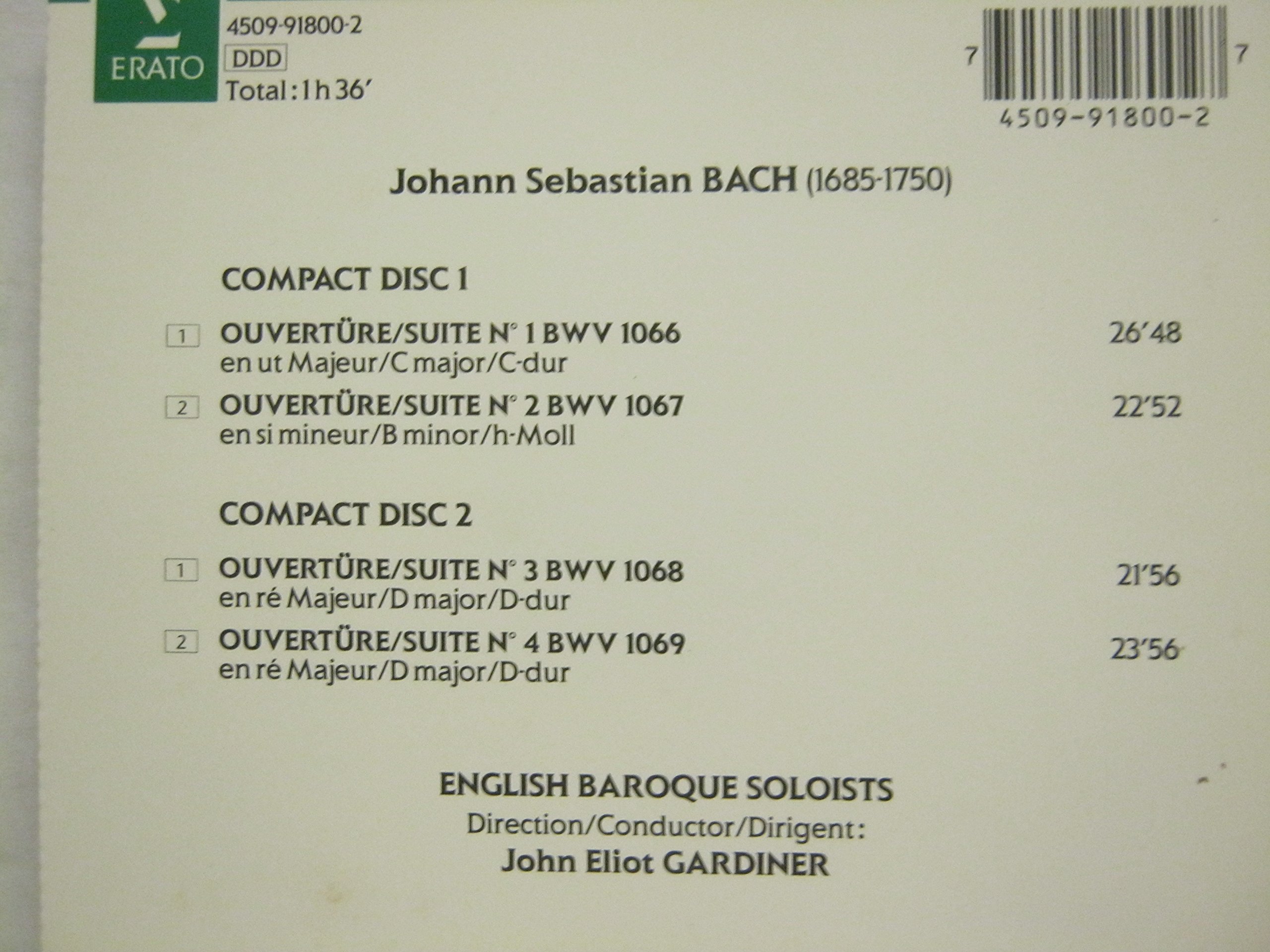Ouvertures BWV 1066-1069