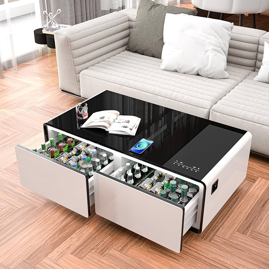 Amazon.com: LZ LEISURE ZONE Smart Coffee Table, Modern Smart