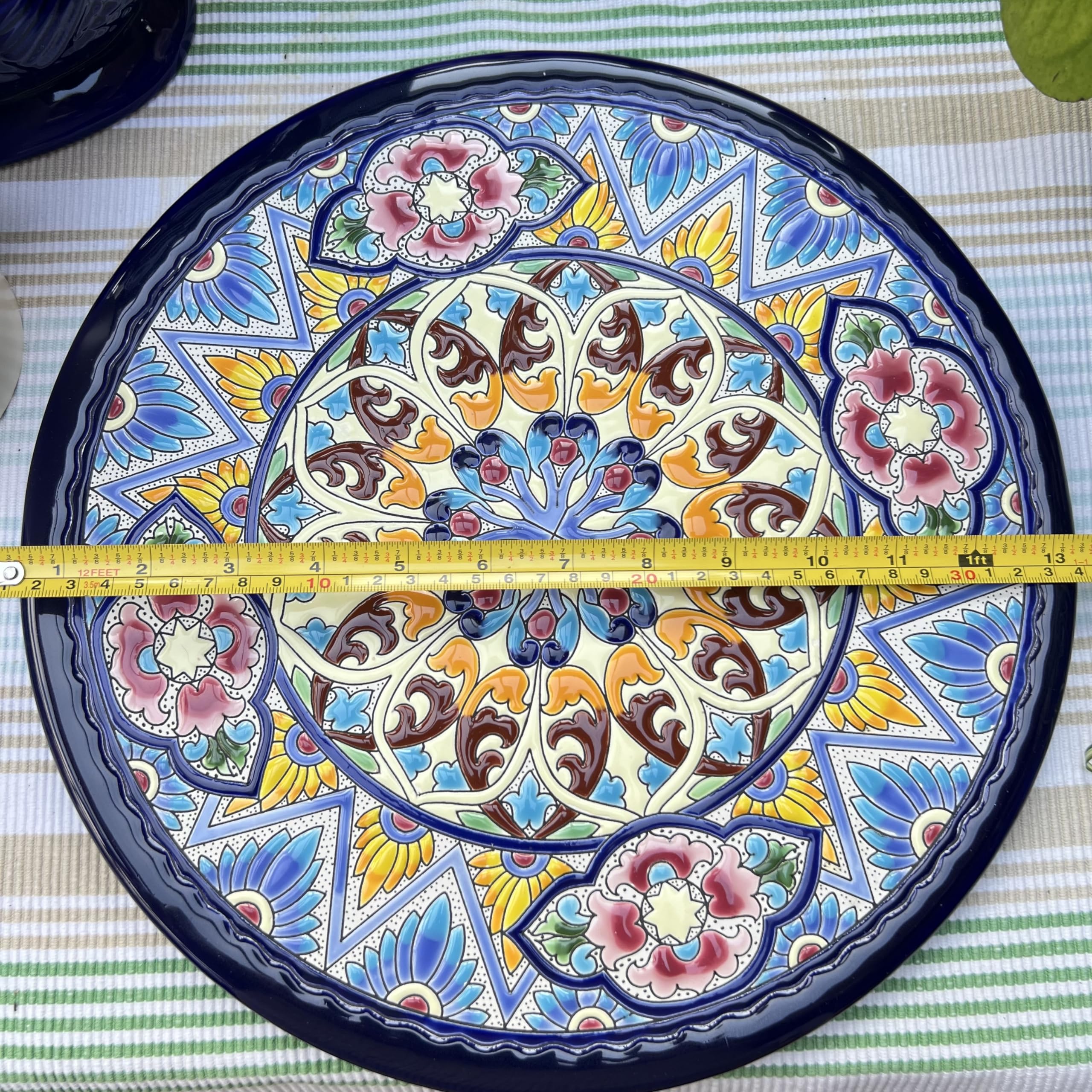 Thorness Juego de 4 caballetes de metal grandes de 10 pulgadas, acabado de cobre antiguo, soporte para platos, soporte de exhibición, soportes de marco de metal para fotos, platos decorativos, 25 cm