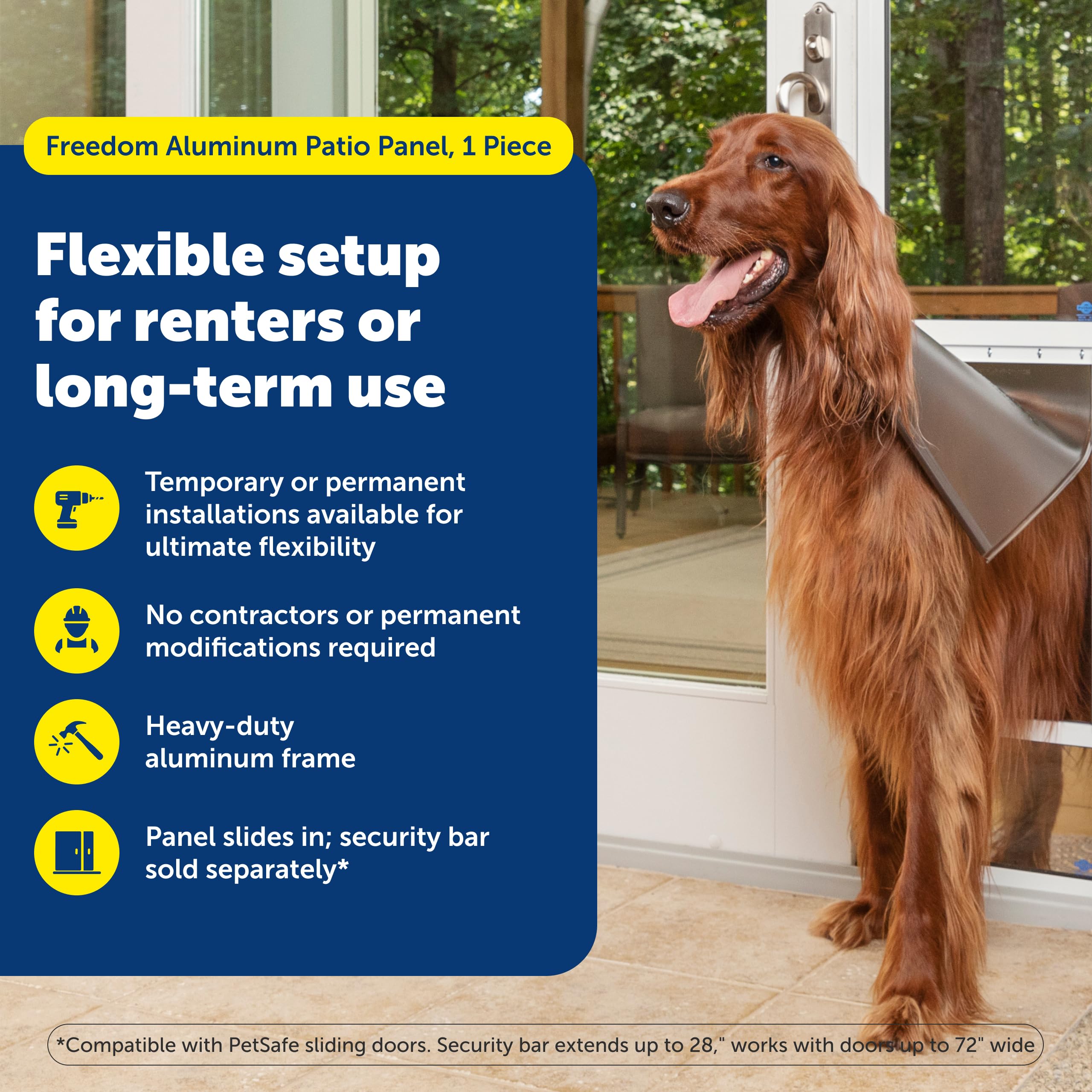 Amazon | PetSafe Freedom アルミニウムパティオパネル – アパートや