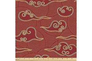 Ambesonne East Fabric by The Yard: A Tapestry of Japanese Serenity