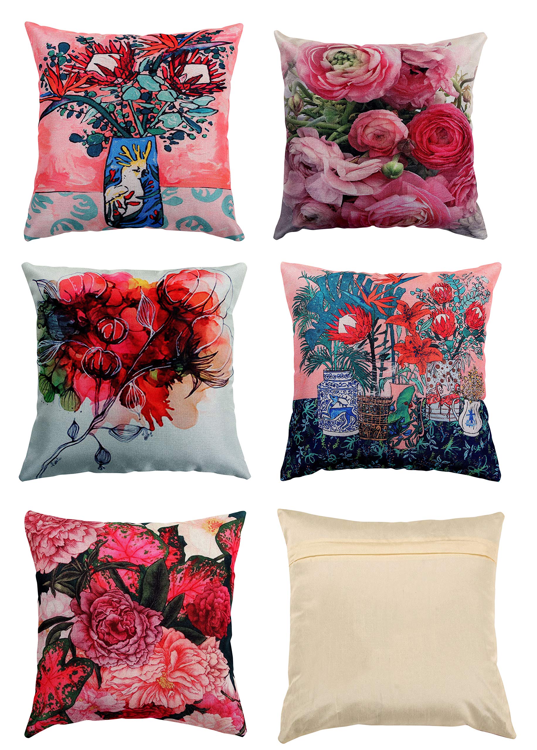 Victory Weaves Jute 89 TC Cushion Cover (Standard_Multicolour)