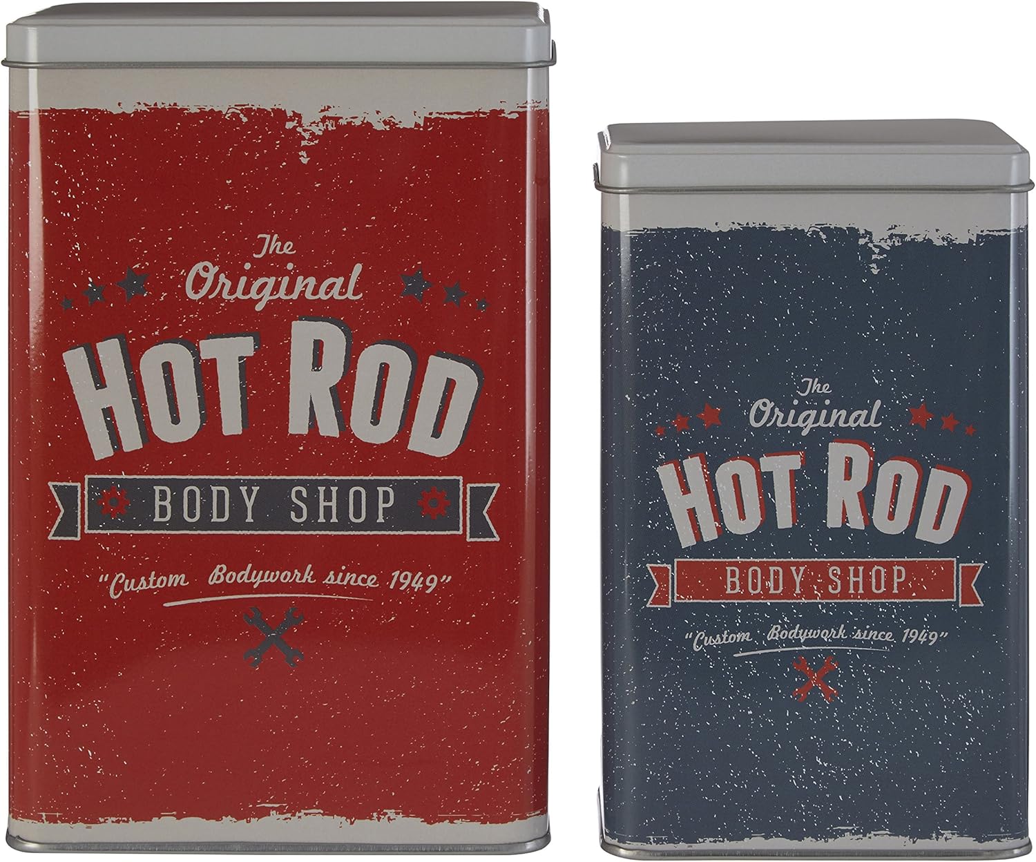 Premier Housewares Storage Canisters Round Red Storage Jars Storage