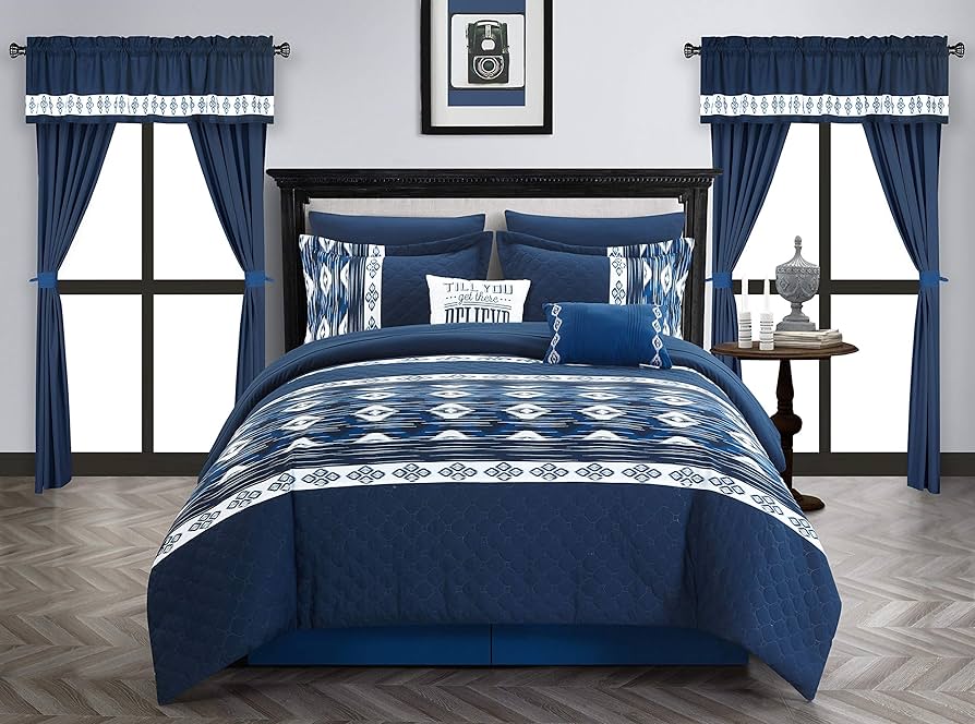 Amazon｜Chic Home Safforn 掛け布団20点セット カラーブロック