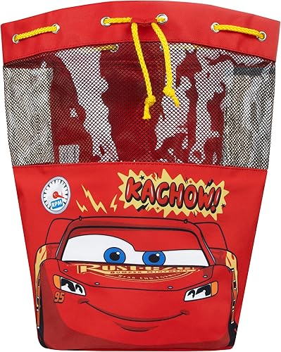 Miniatura 2 de Disney Bolsa de natación  Bolsa de natación Cars para niños  Mochila Lightning McQueen para niños  Talla única  Rojo, Rojo -, Moderno