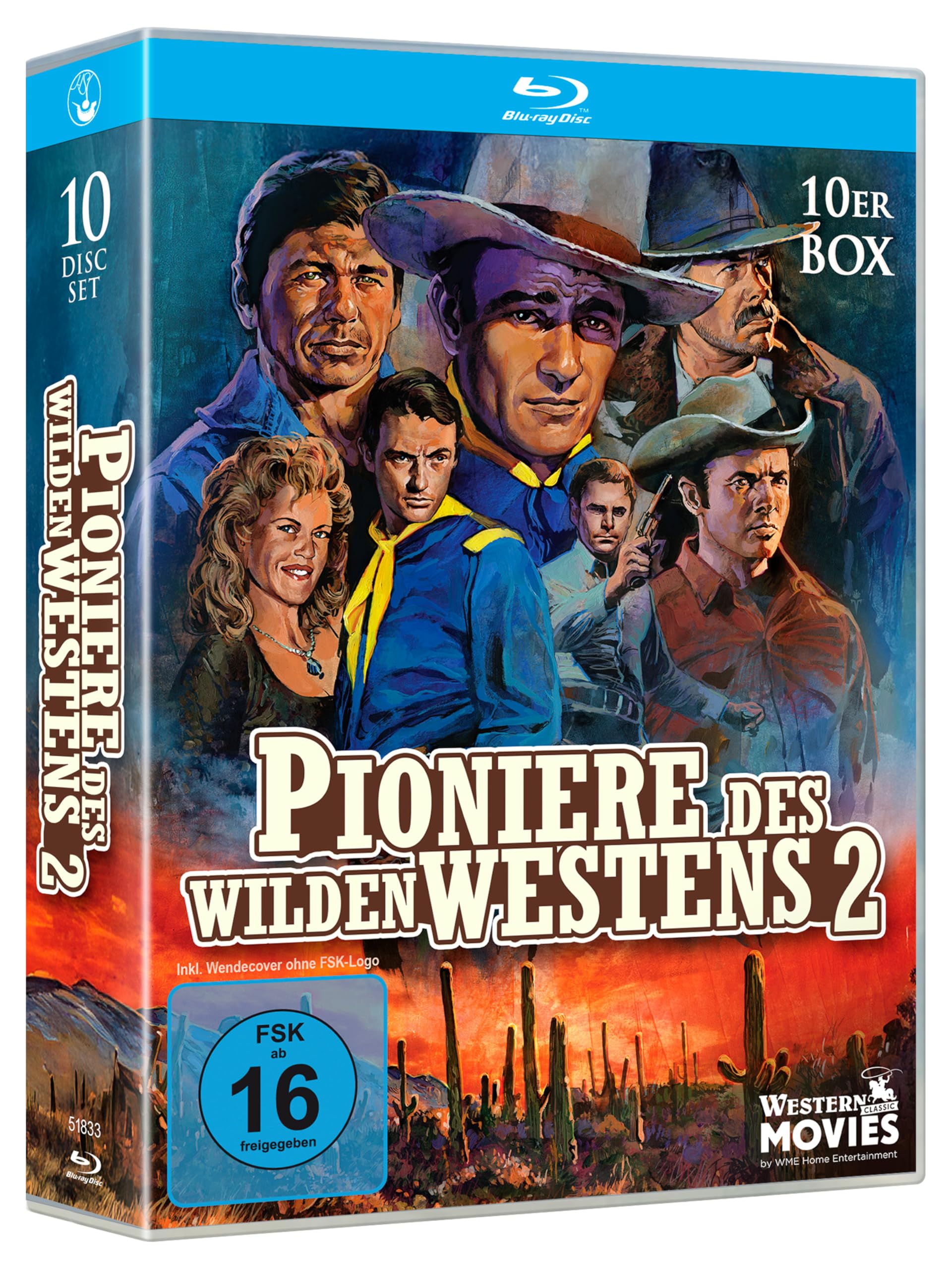 Western Filme Box - Pioniere des Wilden Westen Teil 2 (10 Filmklassiker auf 10 Blu-Ray Discs) Die ultimative Western-Sammlung - So war der Wilde Westen (Collectors Edition)
