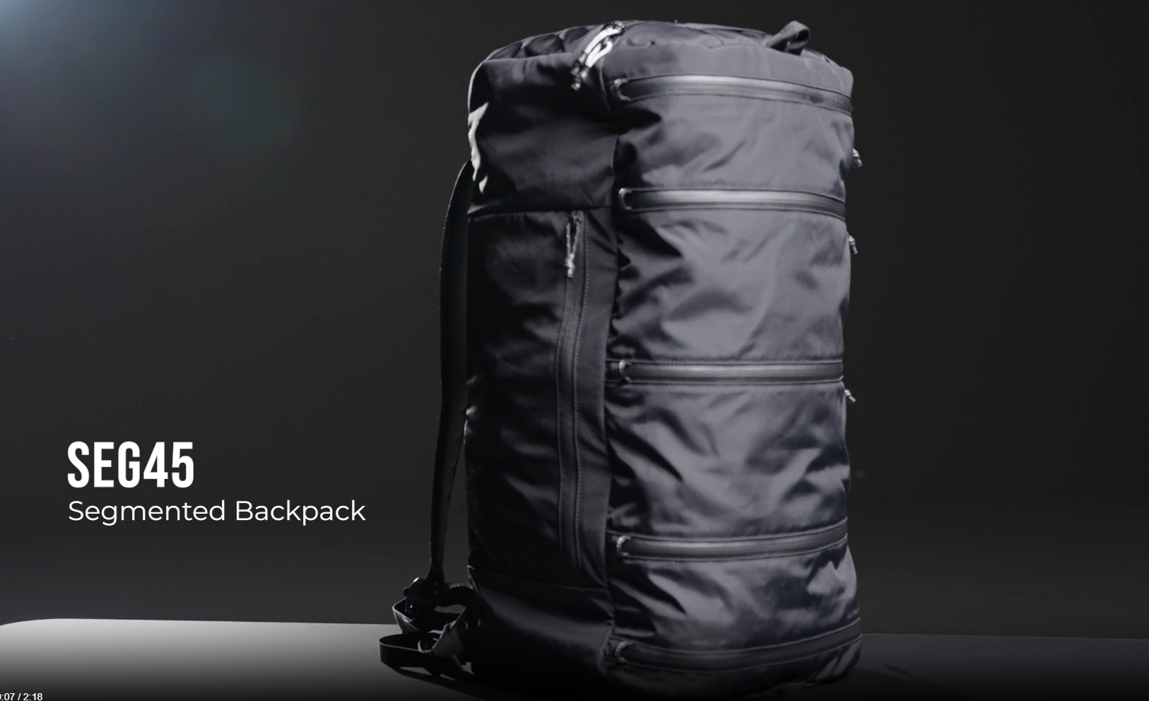 防犯・セキュリティ用品 Matador SEG45 Bakcpack - Black Matador SEG45-45L Travel Backpack with Built-In Packing