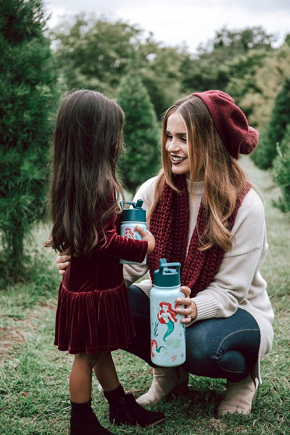 Simple Modern Disney Character Insulated Water Bottle with Straw Lid Reusable Stainless Steel Wide Mouth Travel Cup Tumbler, 32oz Water Bottle, Disney Minnie Mouse on Blush Image