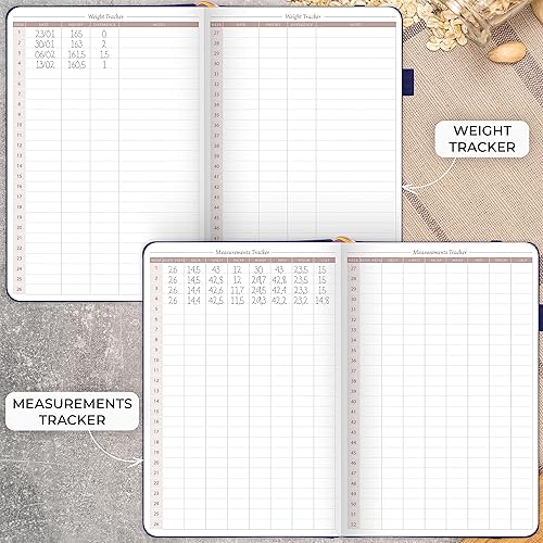 Miniatura 6 de Legend - Agenda de comidas  Diario semanal de preparación de comidas y nutrición con lista de comestibles y rastreador de pérdida de peso  Registro