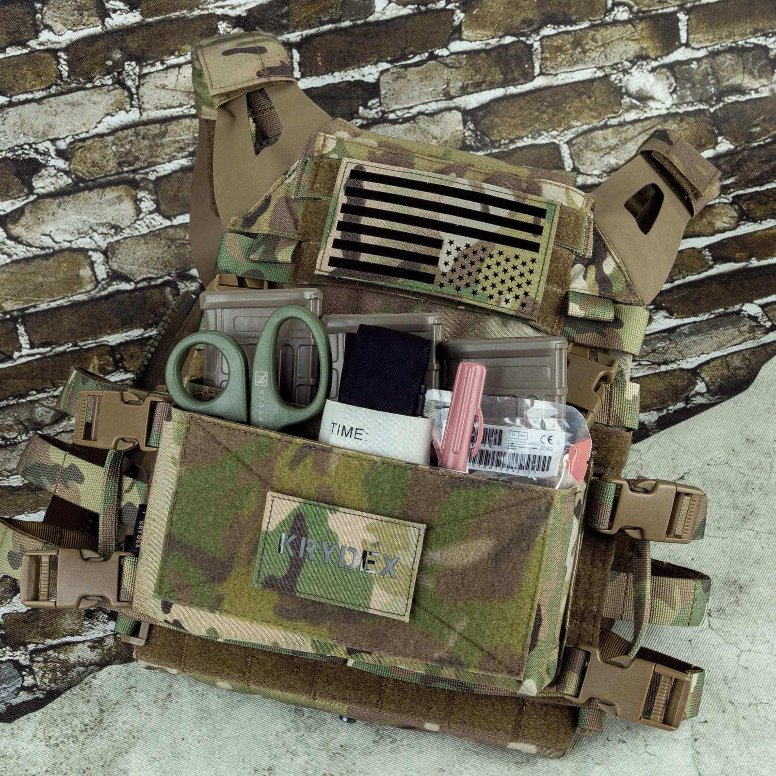 KRYDEX GEAR MK3 Plakat mit Hakenverschluss für Taktische Weste Chest Rig