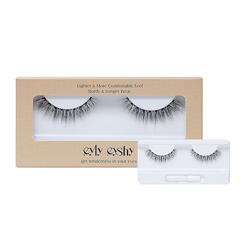 Pestañas postizas naturales, pestañas postizas naturales, reutilizables, 3D, banda transparente, pestañas esponjosas con pegamento, lindas pestañas