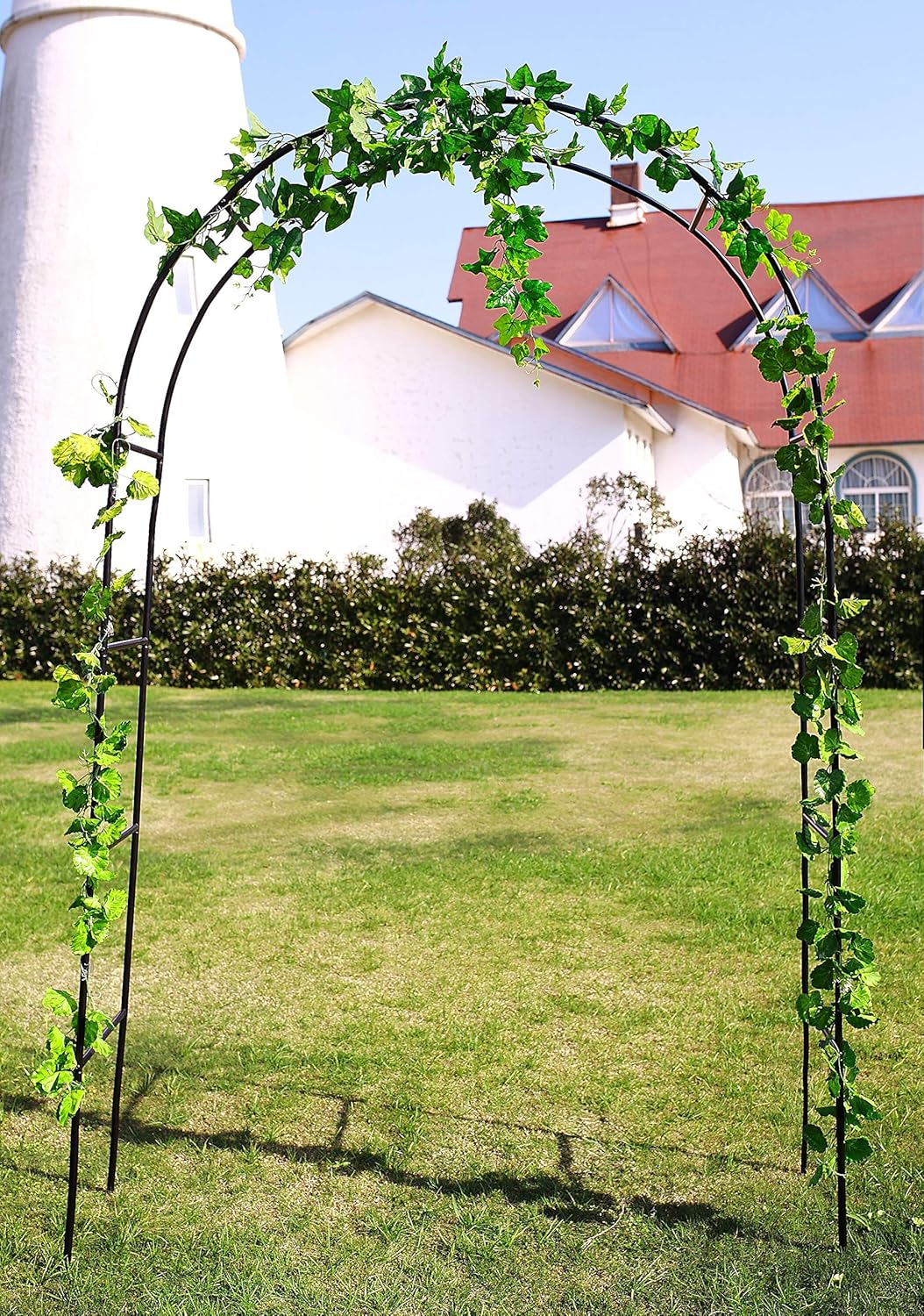 Buу 1 gеt 1 🔥 1. GO Steel Garden Arch, 7'8 High x 4'5 Wide, Garden Arbor for Various Climbing Plant, Outdoor Garden Lawn Backyard