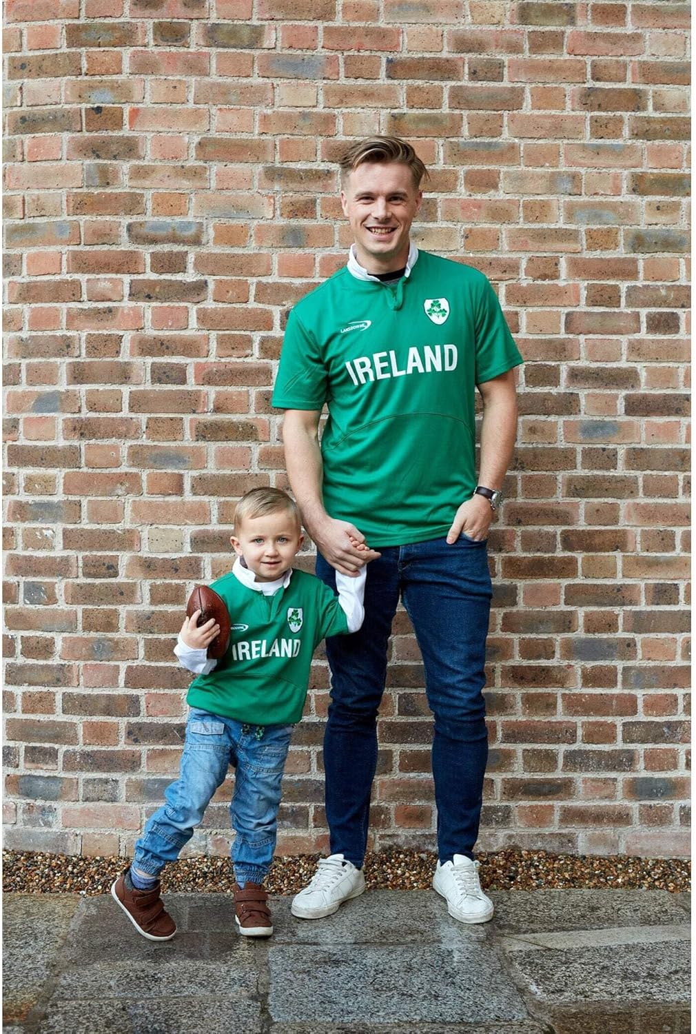 Lansdowne Green Ireland Shamrock Performance Short Sleeve Rugby Shirt - Image 6