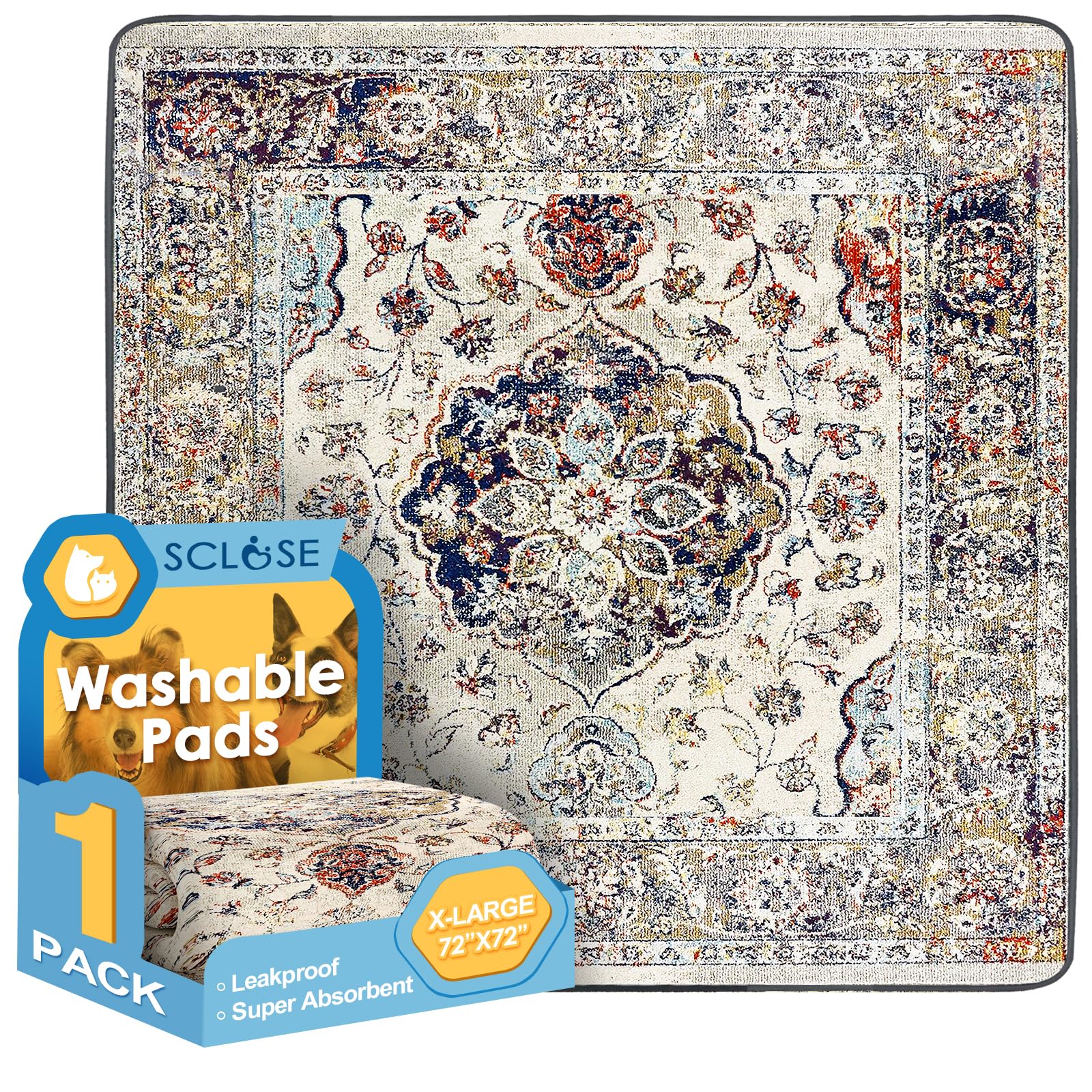 SCLOSE Washable Pee Pad 72x72