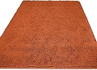 Vista 397 de Yeaban Juego de alfombras de baño verde manzana 2 piezas (20" x 32" y 17" x 24"), tapetes de baño de felpilla gruesa Alfombras de baño absorbentes