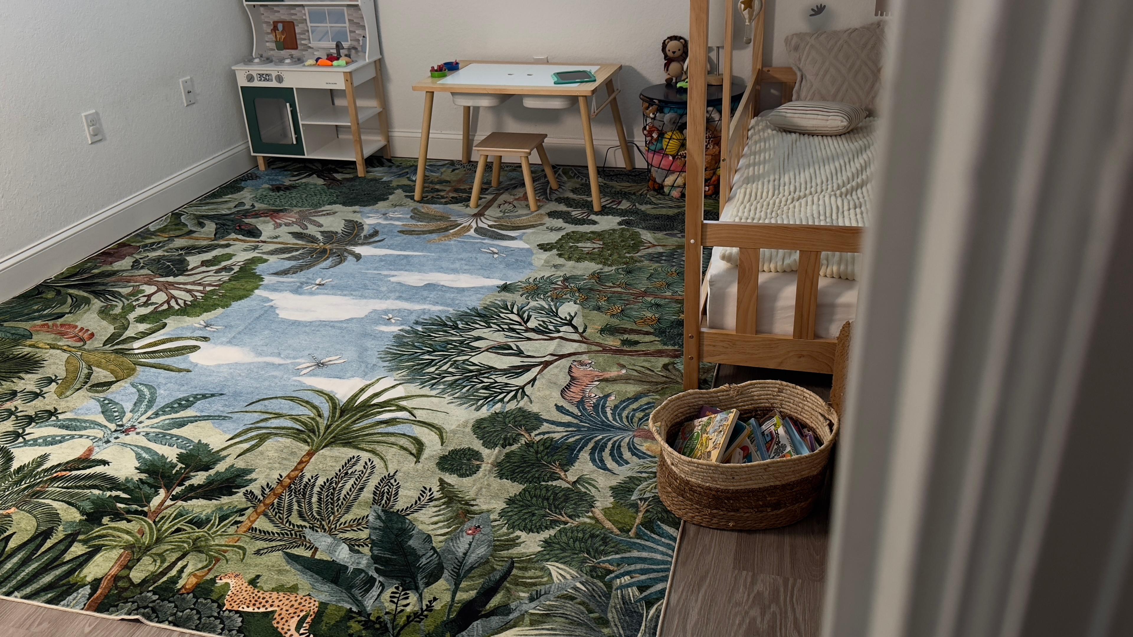 Tapete Lahome Summer Jungle 84x60 cm, antideslizante, lavable miniatura 7