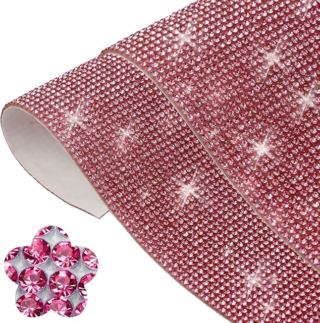 ZZLOVE 12000pc Bling Crystal Rhinestones Sticker Sheets, DIY Car/Nail/Home/Phone/Accessories Decoration Sticker, Self-Adhesive Glitter Rhinestones Crystal Gem Stickers for Gift Glass Party Decor