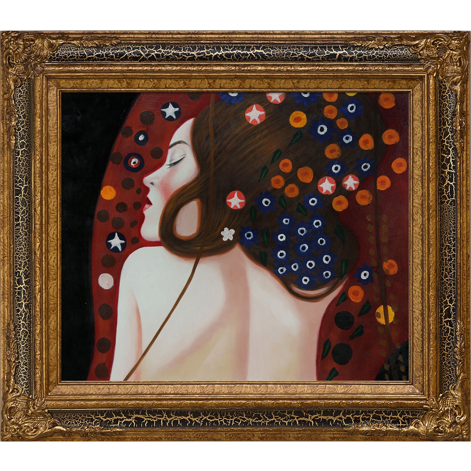 クリムト/海へび　額装　複製画 クリムト/海へび 額装 複製画