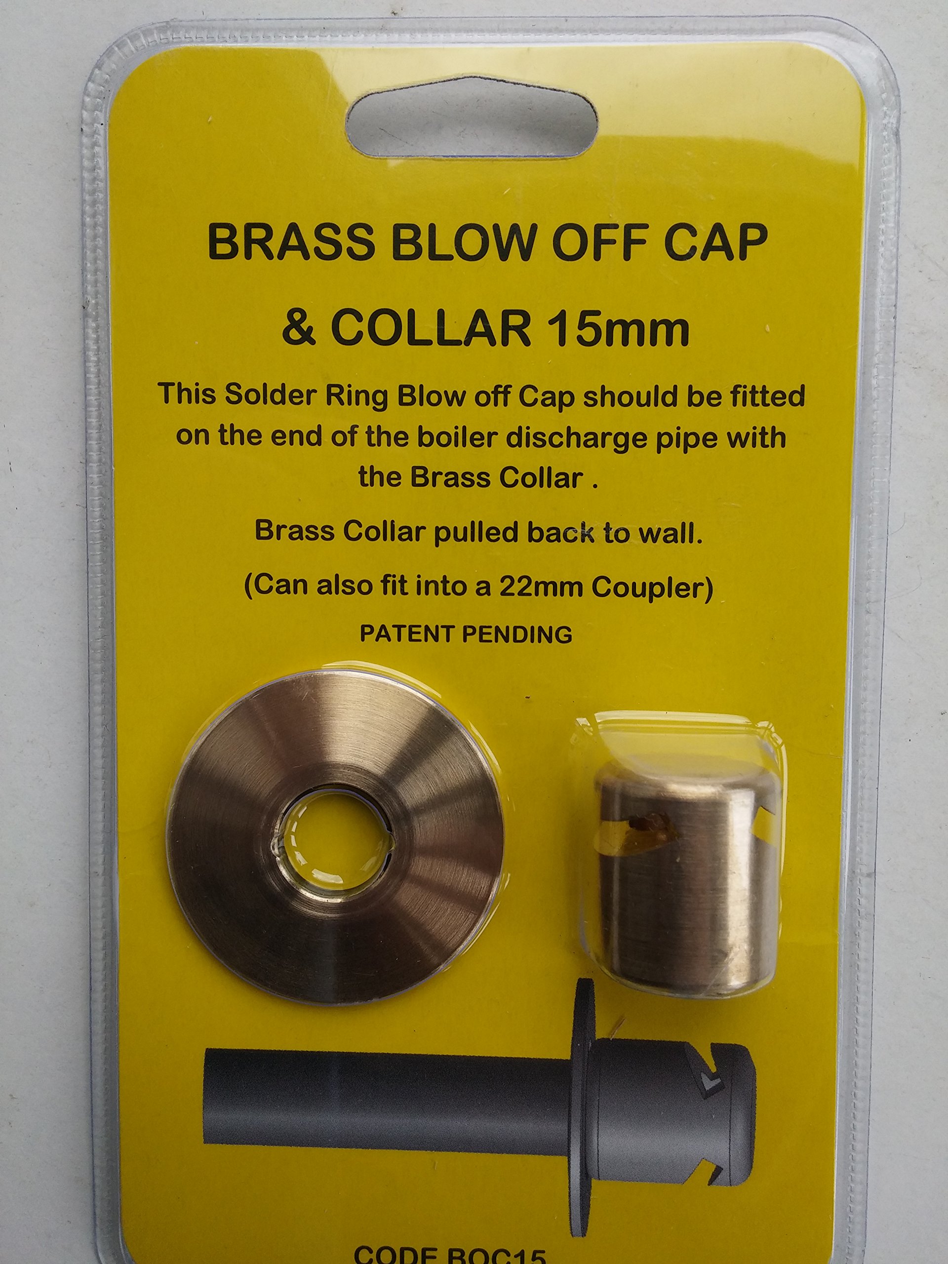 Gaserve London Ltd Boiler Pressure Relief Blow Off Terminal Cowl 15Mm & 22Mm Brass