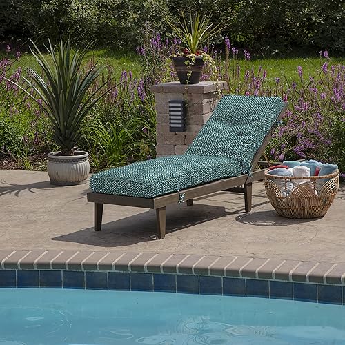 Miniatura 2 de Arden Selections Cojín para tumbona de exterior Polyfill 76 x 22, Alana Tile
