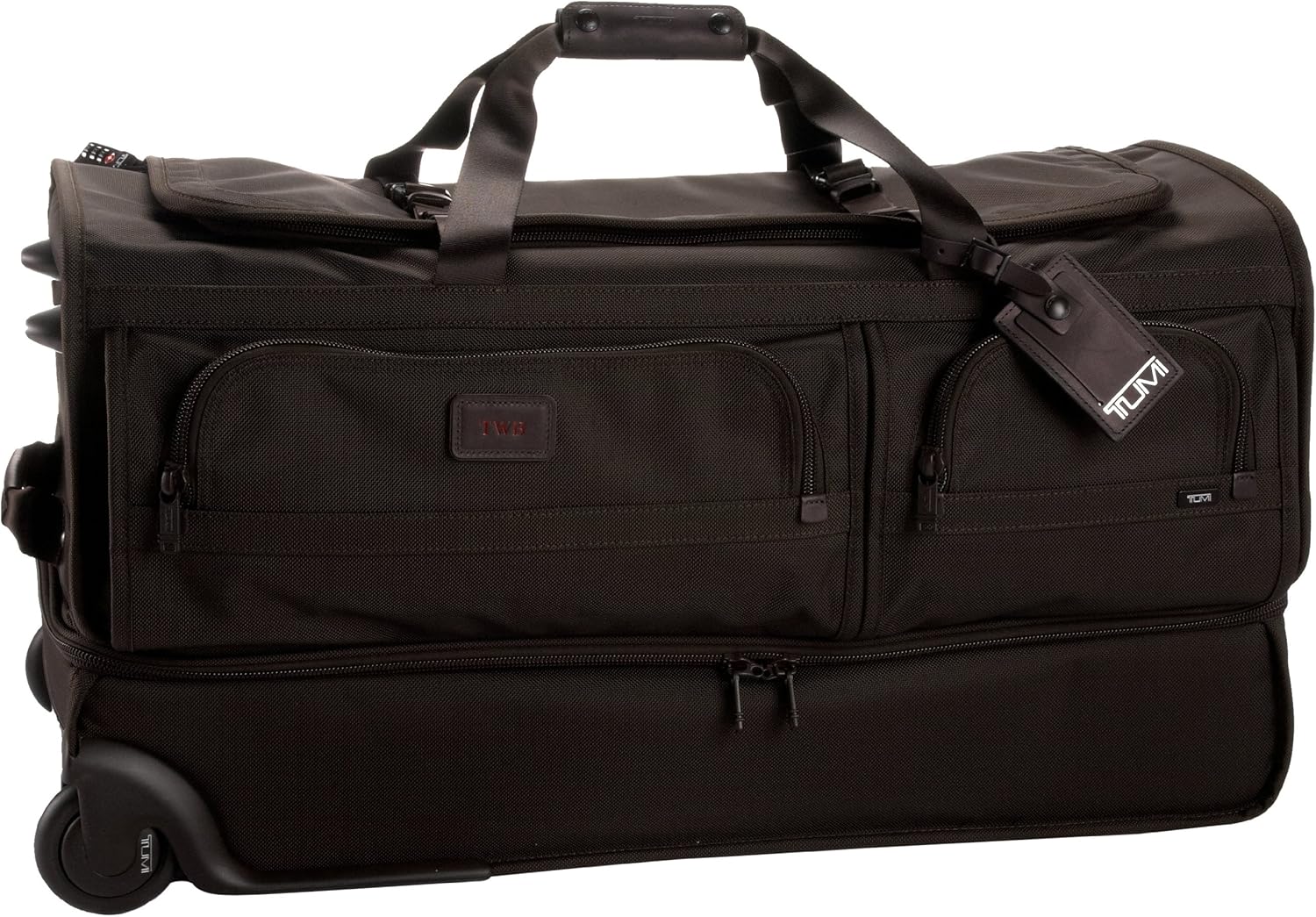 Tumi Alpha Large Wheeled Split Duffel,Brown,one size