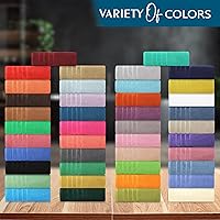 Vista 6 de Juego de toallas de baño CRAFTBERRY - 100% algodón - 2 toallas, 2 toallas de mano y toallitas - Grandes, secado rápido, absorbentes, suaves