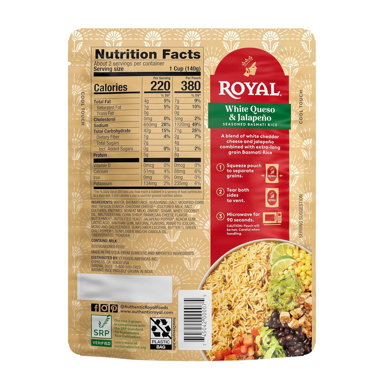 Elevate Your Meals: Royal White Queso & Jalapeno Basmati Rice Review