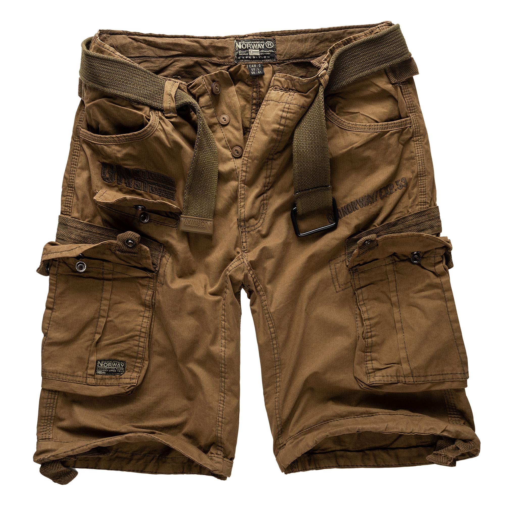 Geographical Norway Bermudas cargo con cinturón y bandana UD