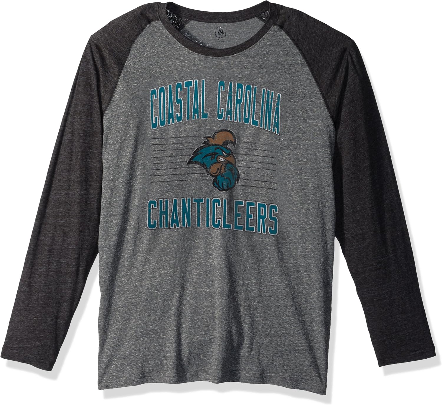 J America Adult Unisex's AAA Baseball Tee, Graphite Heather, XX-Large, Coastal Carolina Chanticleers
