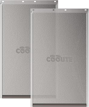 2 Pack Pet Door Replacement Flap with Magnetic Closure, Compatible with PetSafe Freedom Dog and Cat Door PAC11-11038 Medium 12 7/8" X 8 1/8" with 10PCS Screws