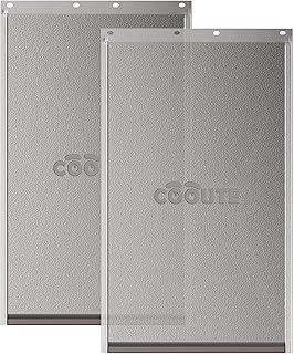 2 Pack Pet Door Replacement Flap with Magnetic Closure, Compatible with PetSafe Freedom Dog and Cat Door PAC11-11038 Medium 8 1/4" w x 12 3/4" h with 10PCS Screws