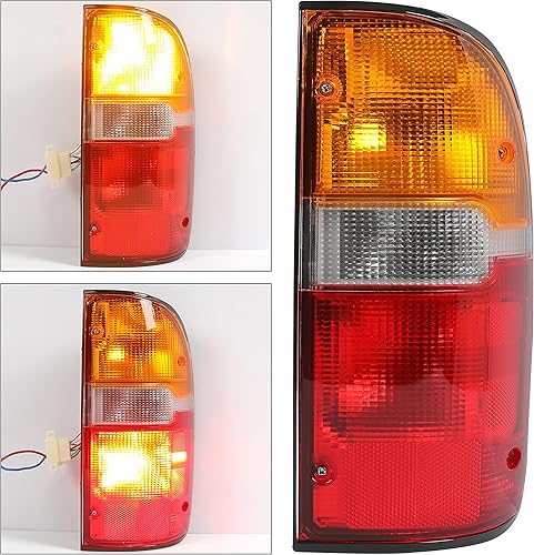 Miniatura 2 de ECOTRIC Lámpara de luz trasera con bombilla(s) compatible con Toyota Tacoma Truck 1995-2000 Reemplazo para TO2801116 8155004030 Luz de freno de