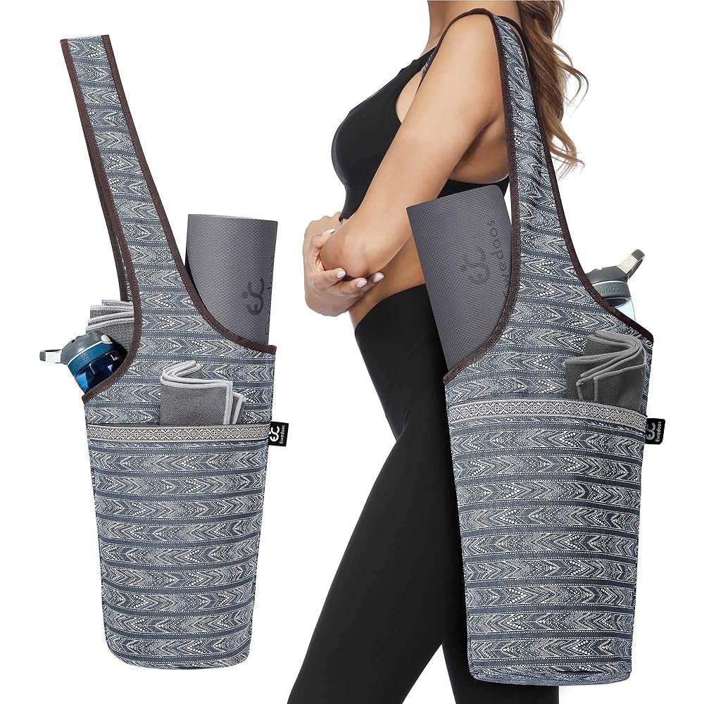 Ewedoos Yoga Mat Bag Yoga Bags Fits Most Mats Perfect Yoga Gifts with Large Storage Pockets Holds More Accessories