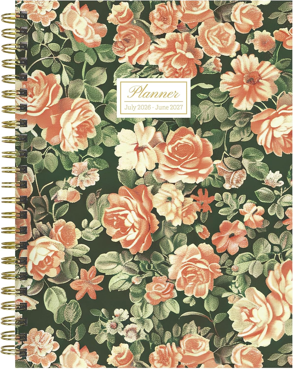TF Publishing Jul2026–Jun2027 The Rose Garden Medium Weekly Monthly Planner