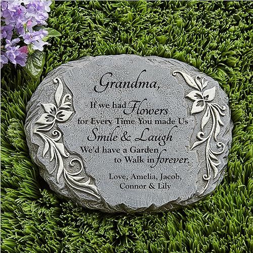 Miniatura 2 de Let's Make Memories Piedra conmemorativa personalizada para jardín, brilla en la oscuridad, simpatía, si tuviéramos