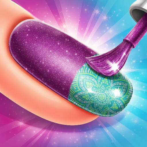Acrylnagelkunst-Make-up-Spiele