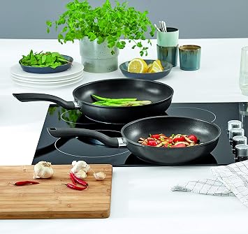 Fissler Cenit 2 piece Pan Set (045-301-02-100 or 0), non-stick coated aluminum pan - induction compatible