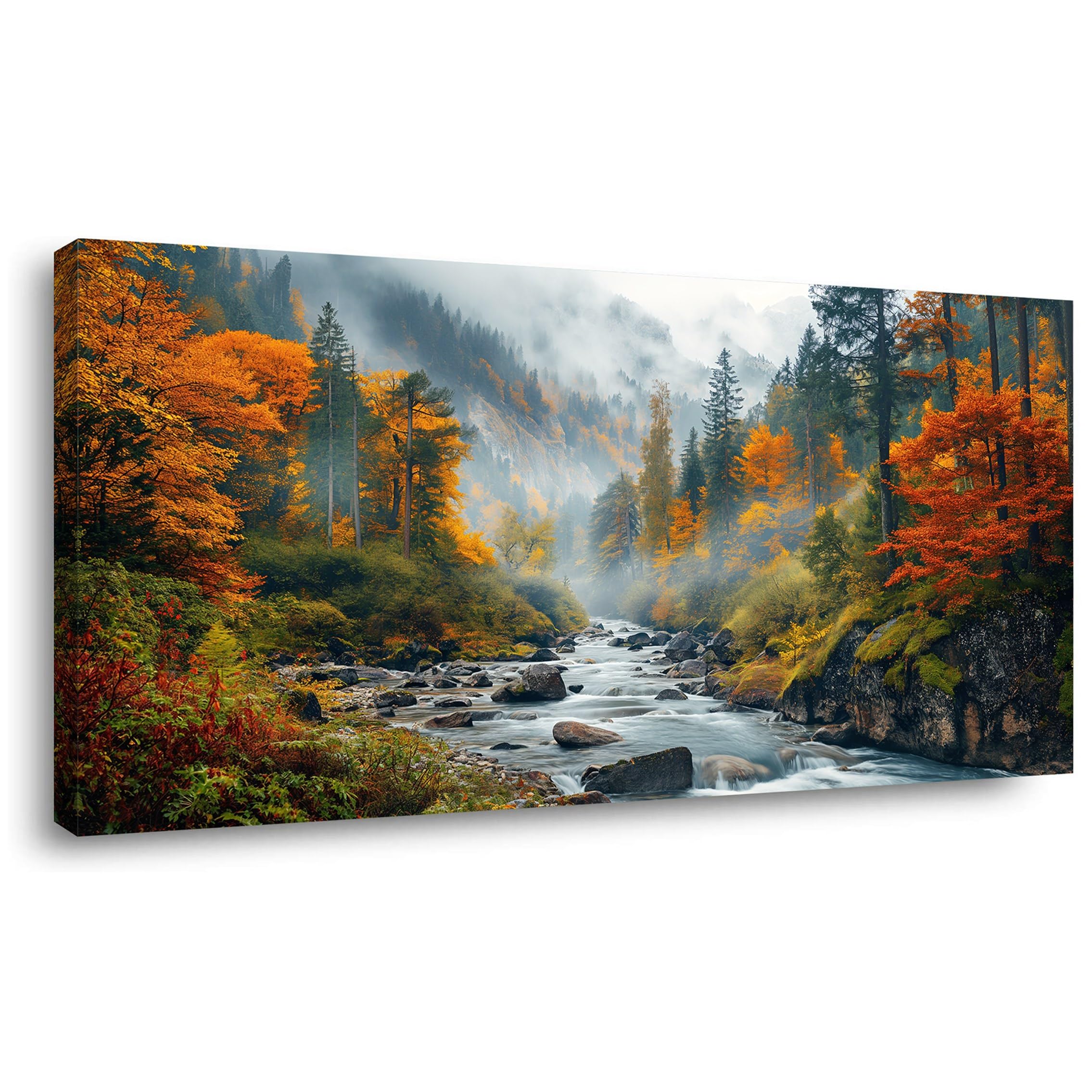 Palderwallart Brook Mountain Autumn Landscape Wall Art