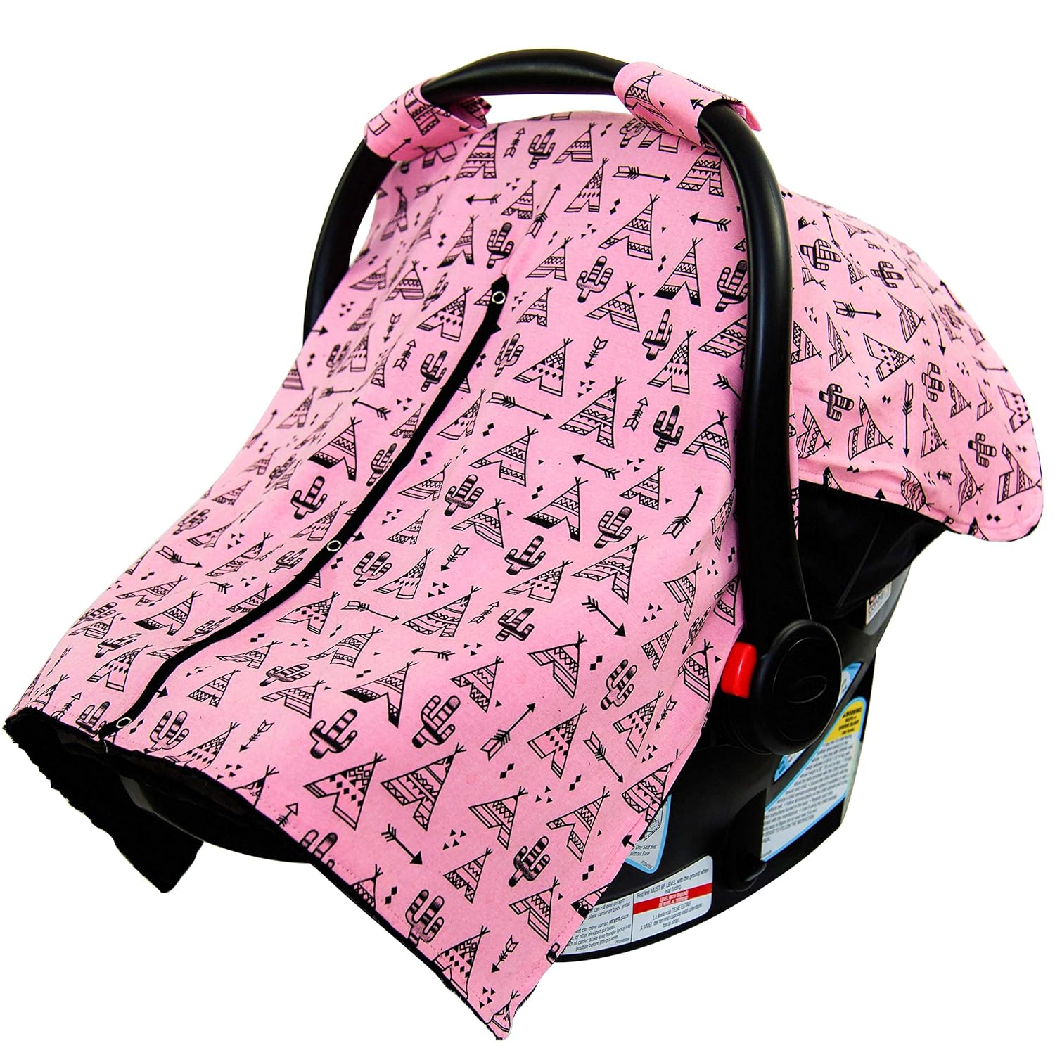 JLIKA Baby Car Seat Canopy Cover - Infant Canopy Cover for Newborns Infants Babies Girls Boys Best Shower Gift for carseats (Mermaid)