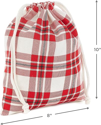 Miniatura 9 de Hallmark Set de bolsa de regalo de Navidad con jareta con cordón