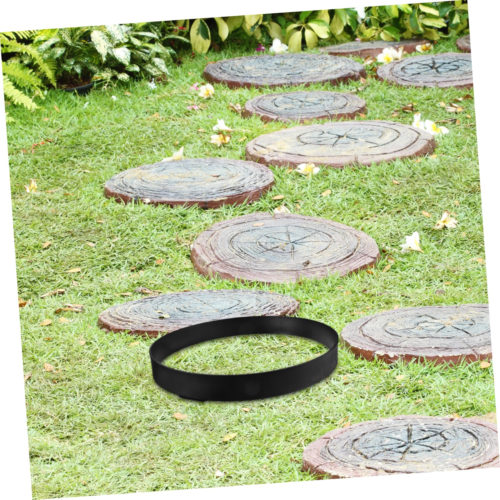 Moule Beton Rond en Plastique Moule à Carreaux de Sol Réutilisable pour Pavés de Jardin Consolidation Rapide pour Décoration de Pierre de Pelouse
