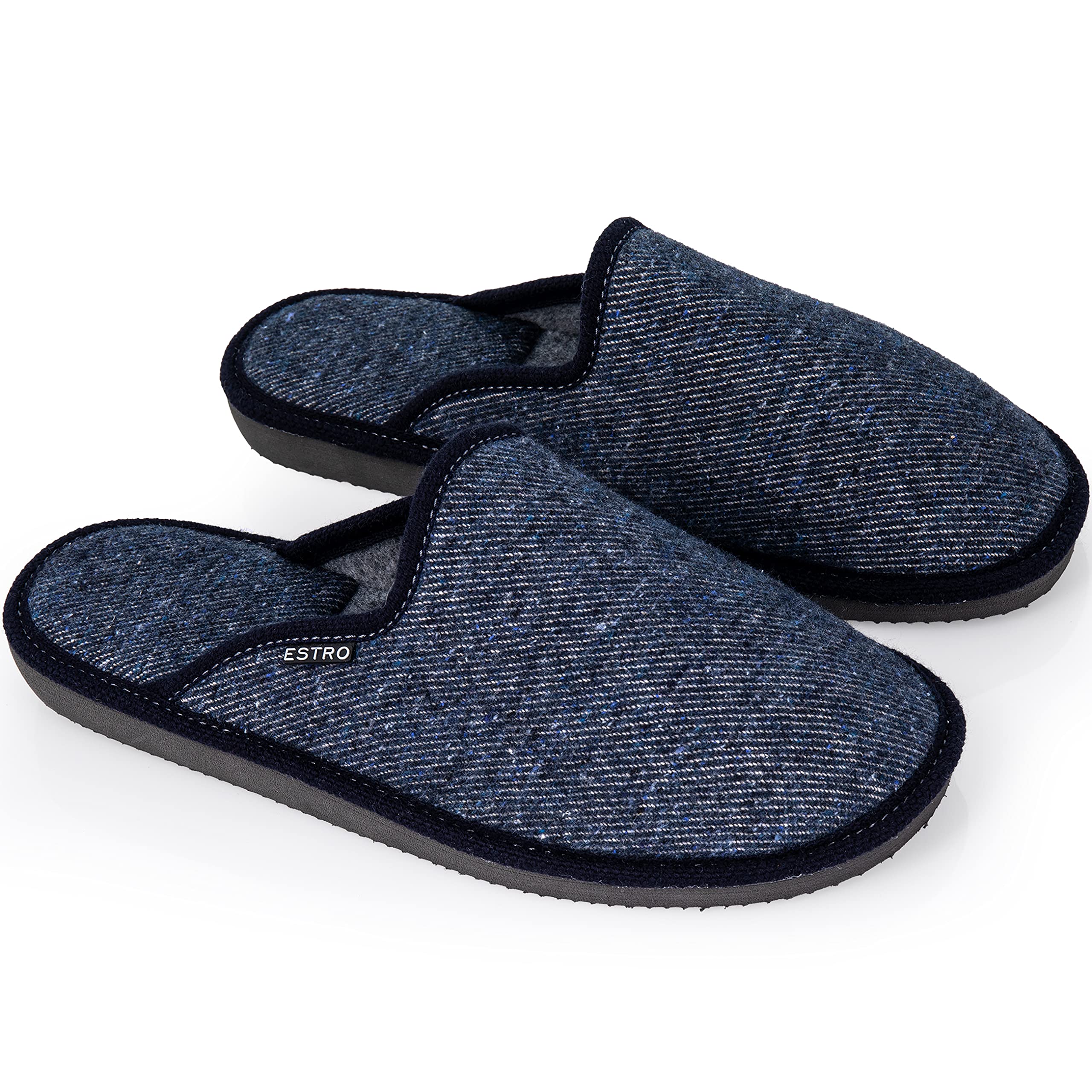 ESTRO Zapatillas De Casa Hombre - Pantuflas Algodón Zapatillas Casa Hombre Algodón F17
